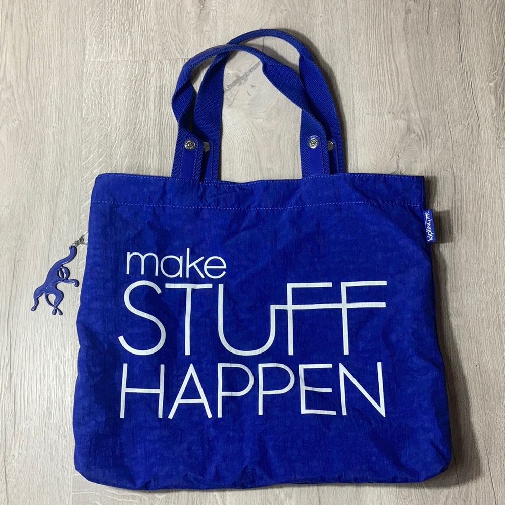 Kipling Graphic Blue Tote